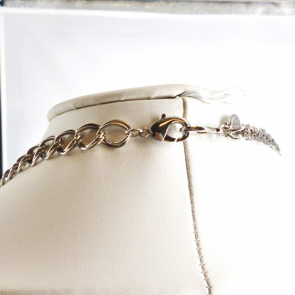 Talbot Set Necklace/Bracelet Moss Green, Swarovski Crystal Glitter Balls NWOT - Picture 5 of 6